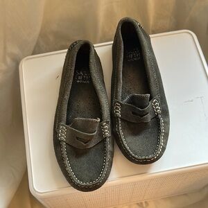 Saks Fifth Avenue Gray Moccasins